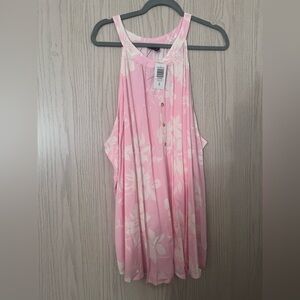 Torrid Pink Floral Sleeveless Top